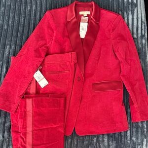 Michael Kors Vibrant Red Pantsuit